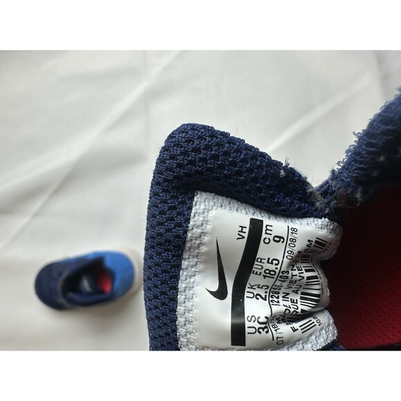 Nike Downshifter 8 Toddler Boys Sneaker Size 3C Blue/Black Low Top Shoe - Picture 8 of 8